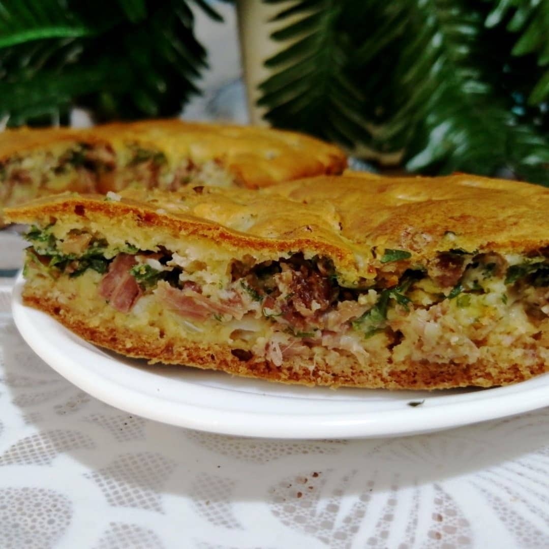 Быстрый мясной пирог на кефире, рецепт с фото — sunnyhair.ru