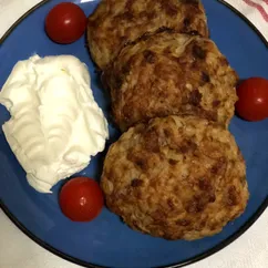 Драники картофельные с мясным фаршем