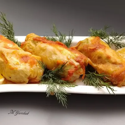 Голубцы с куриным фаршем и рисом