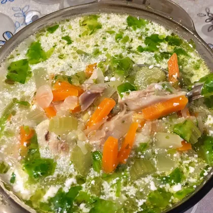 Суп куриный с овощами без картофеля ПП