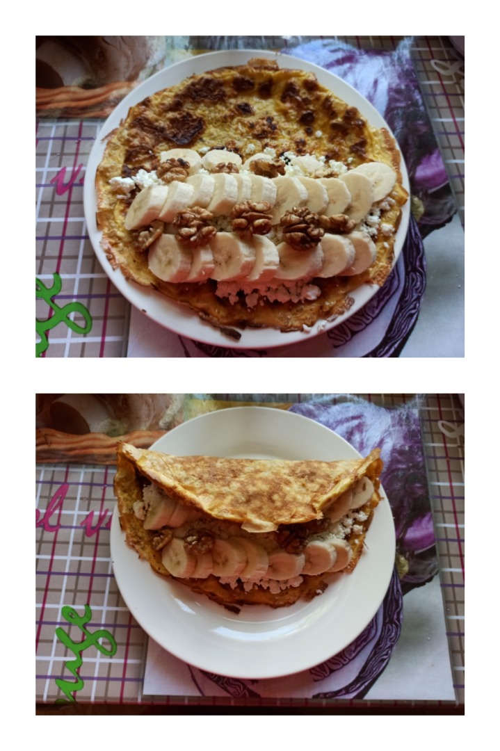 Пп Овсяноблин с творожной начинкой