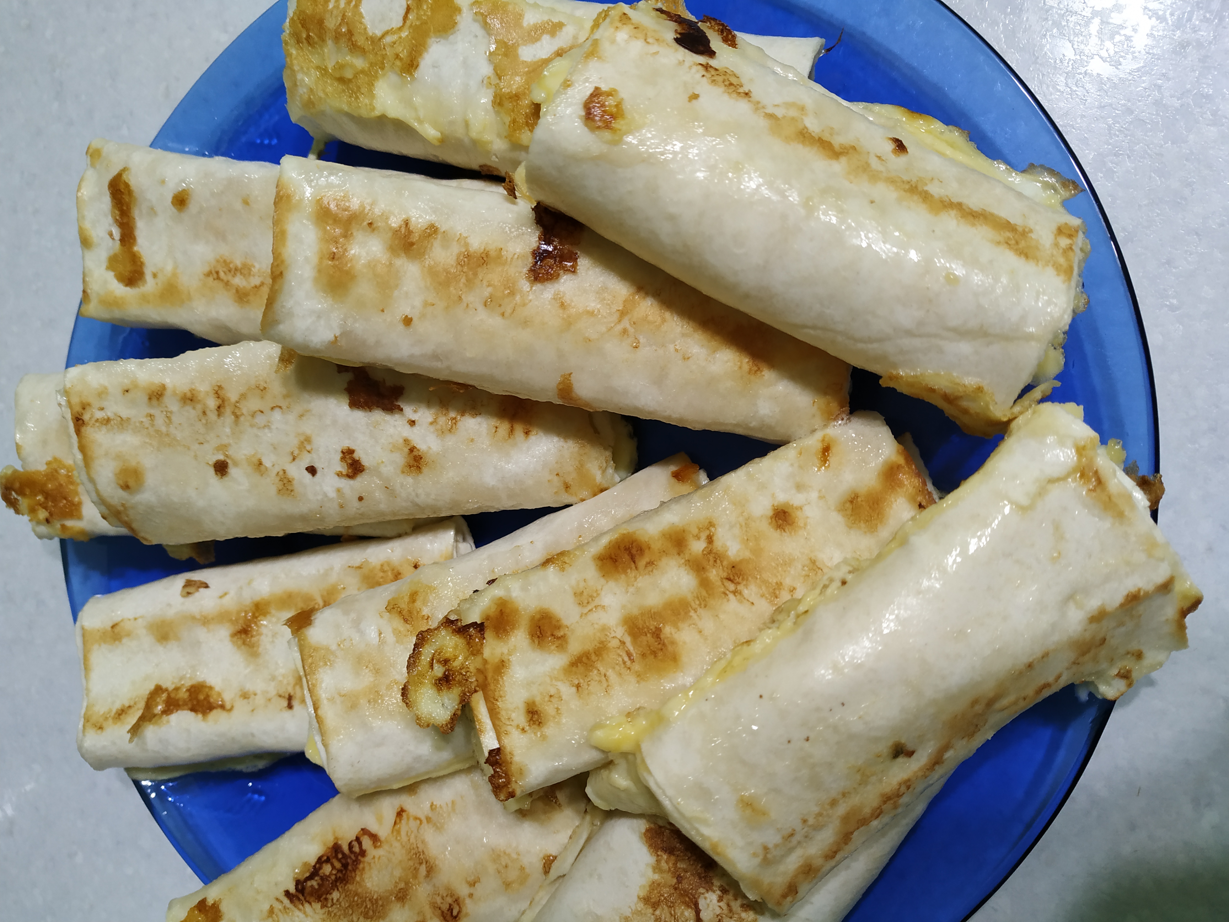 Лаваш с творогом и бананом
