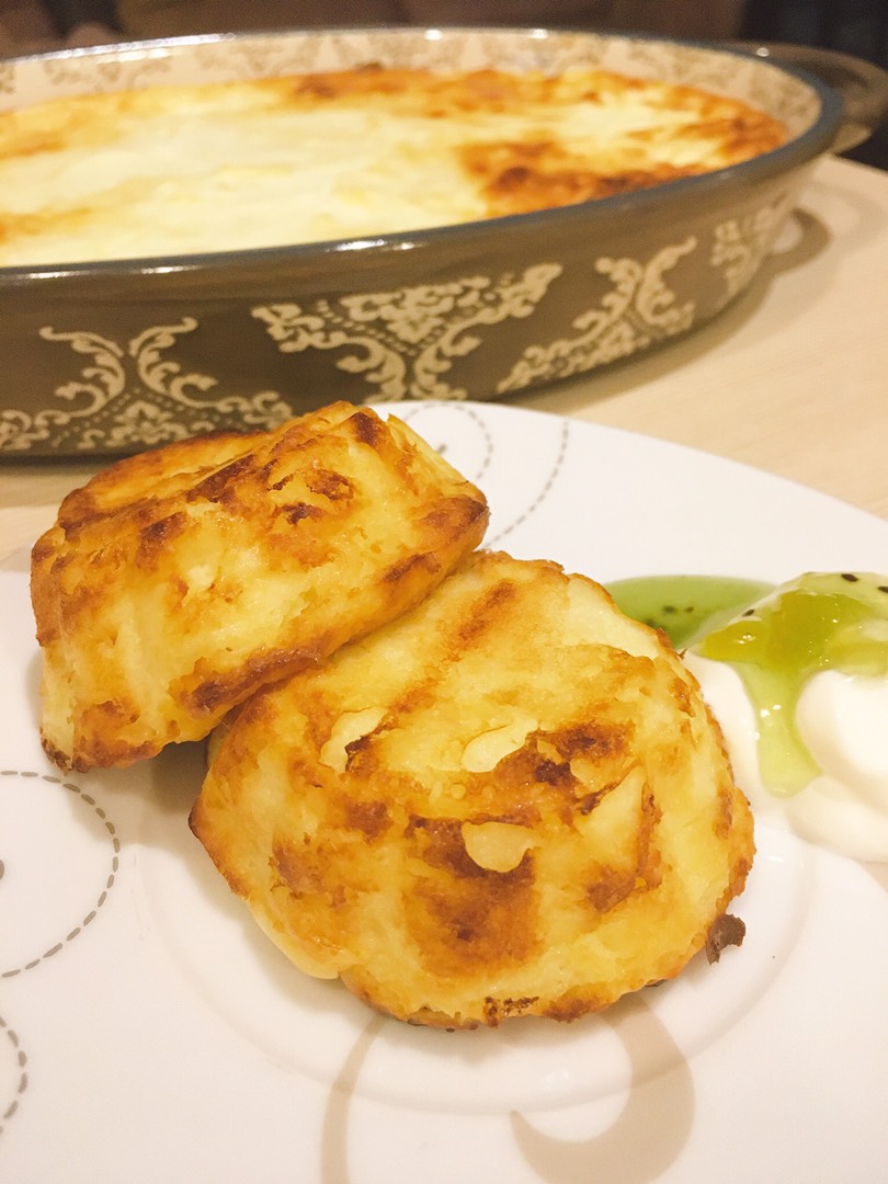 Творожное суфле с яблоком для малыша