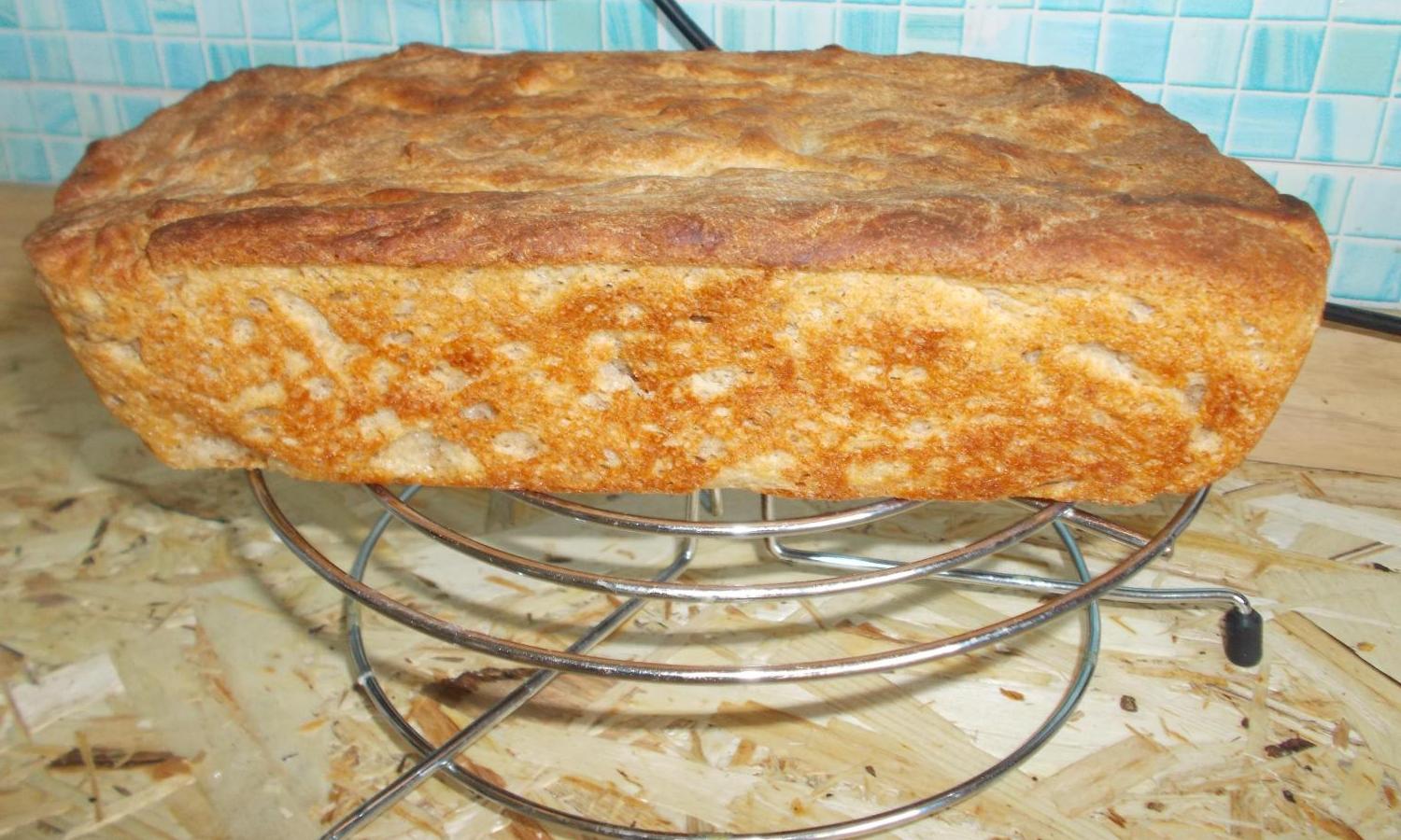 ржано пшеничный хлеб в духовке на дрожжах простой рецепт с фото | Дзен