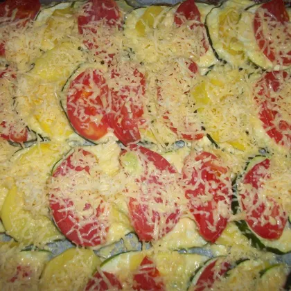 Запеченные кабачки с сыром в духовке, простой рецепт закуски из кабачков