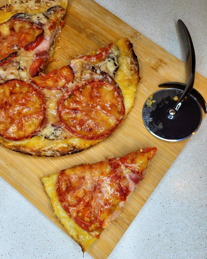 Кабачковая пицца с ветчиной в духовке