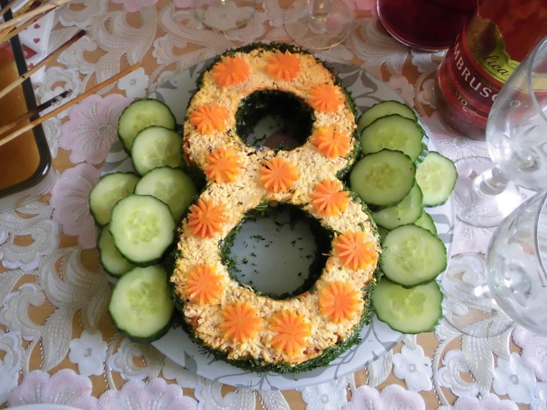 Салат "8 марта"