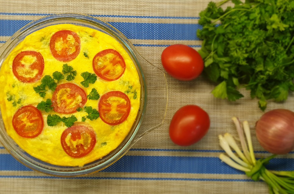 Фриттата (итальянский омлет с кабачком)