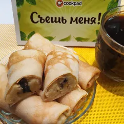 Блинчики с картофелем и грибами 😋