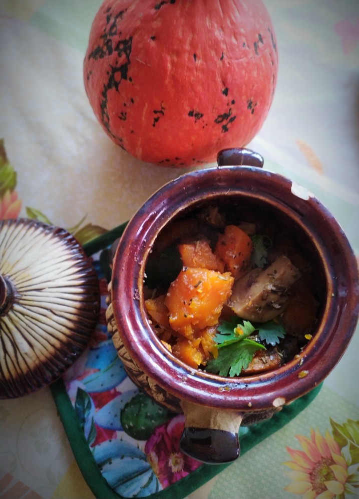 Запеченная Тыква🎃 с грибами🍄 и прованскими травами🥬 😋