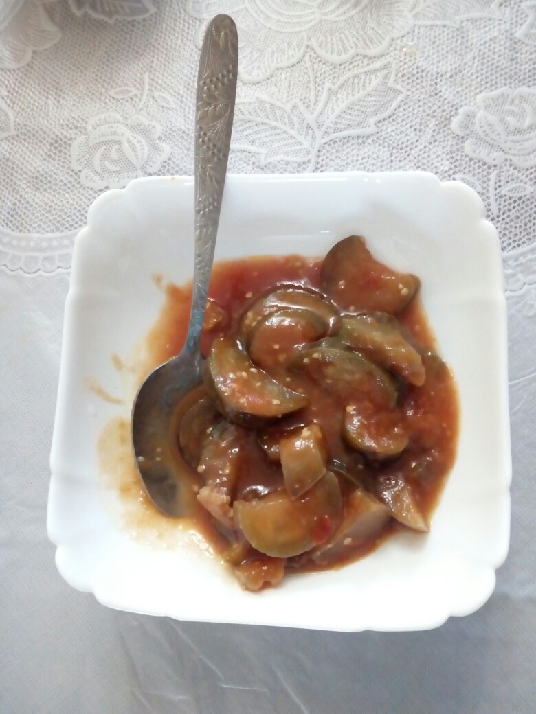 Баклажаны в томатной заливке, пошаговый рецепт на ккал, фото, ингредиенты - Solomeya