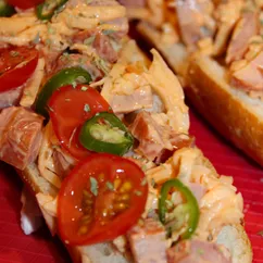 Ленивые пиццы на булочке 