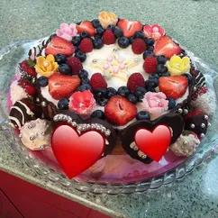 Чизкейк для маленькой принцессы👸🎂🍓🍓🍓🍰😍