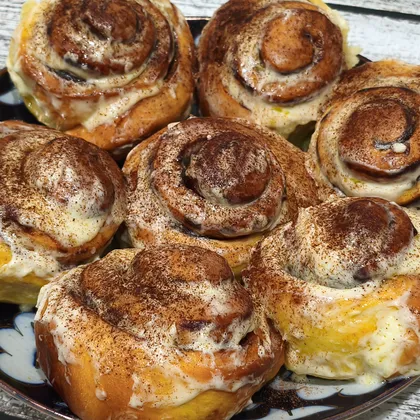 Синнабоны с шоколадной начинкой