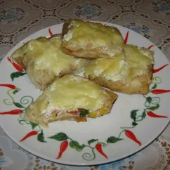 Блинная запеканка с курицей