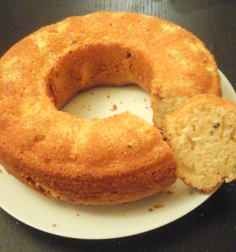 Апельсиновый кекс с шоколадом и клюквой