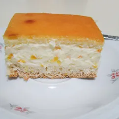 Творожно-сливочный торт с мандаринами.  Käse-Sahne-Torte mit Mandarinen Rezept