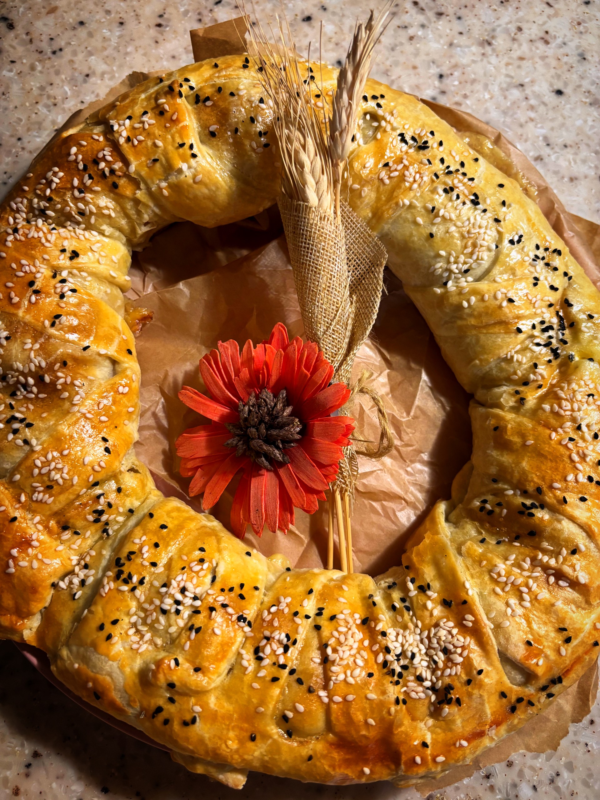 Пирог с сытной начинкой