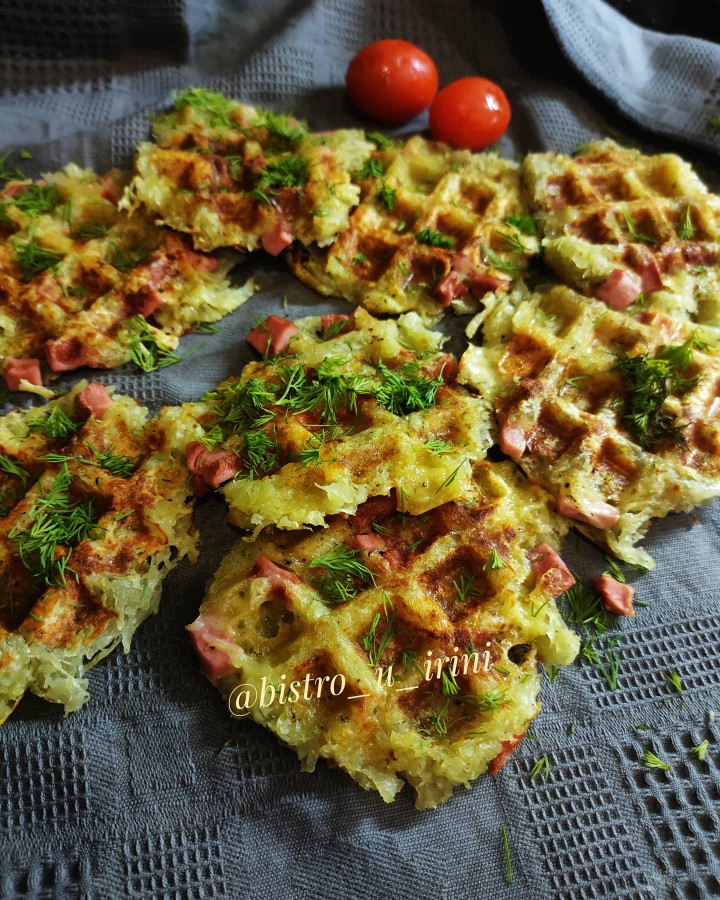ХАШБРАУН (картофельные оладьи в вафельнице)