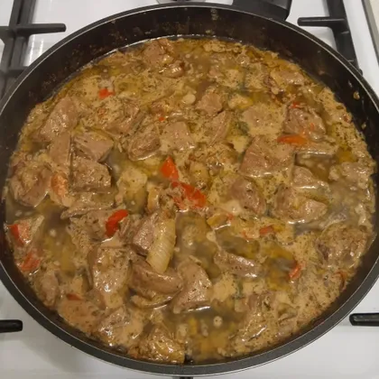 Тушеная печень