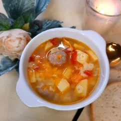 Суп с фрикадельками 