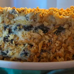 Сметанный торт с черносливом