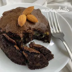 Рецепт вкусного, быстрого шоколадно-бананового кекса🧁