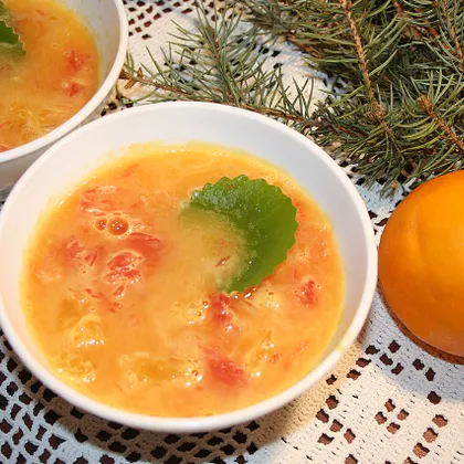 Апельсиново-грейпфрутовый фреш-суп с мятой