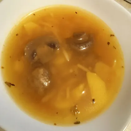 Обычный грибной суп