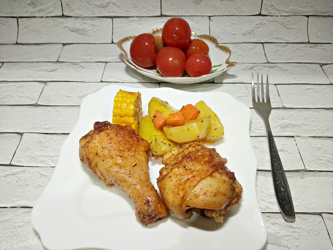 Курица с овощами