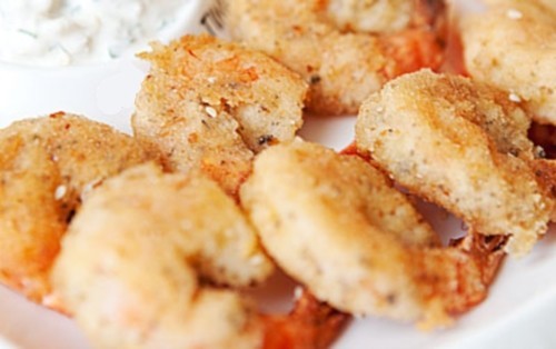 Праздничная закуска из креветок по-французски