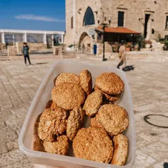 Вегетарианские кокосо-овсяные печенья🍪