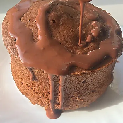 Шоколадно-кофейный кекс в микроволновке