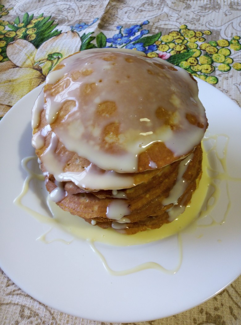 Панкейки с яблоком