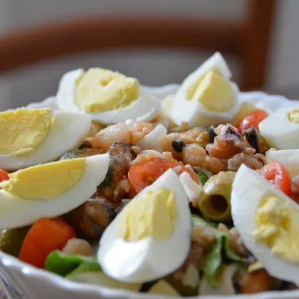 Греческий салат из морепродуктов