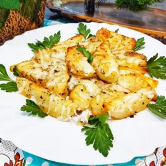 Картофельные дольки с сыром