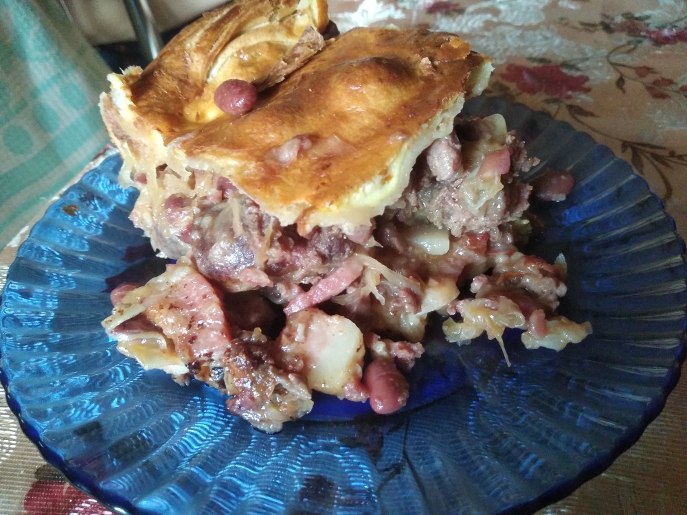 Мясной пирог "Путь к сердцу"