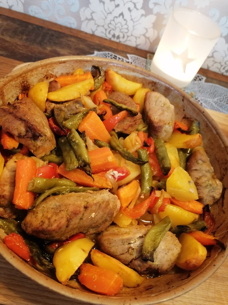 Картошка с мясом и болгарским перцем - рецепт автора Юлия Ротару 🏃‍♂️