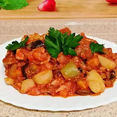 Рагу с картофелем и куриной грудкой