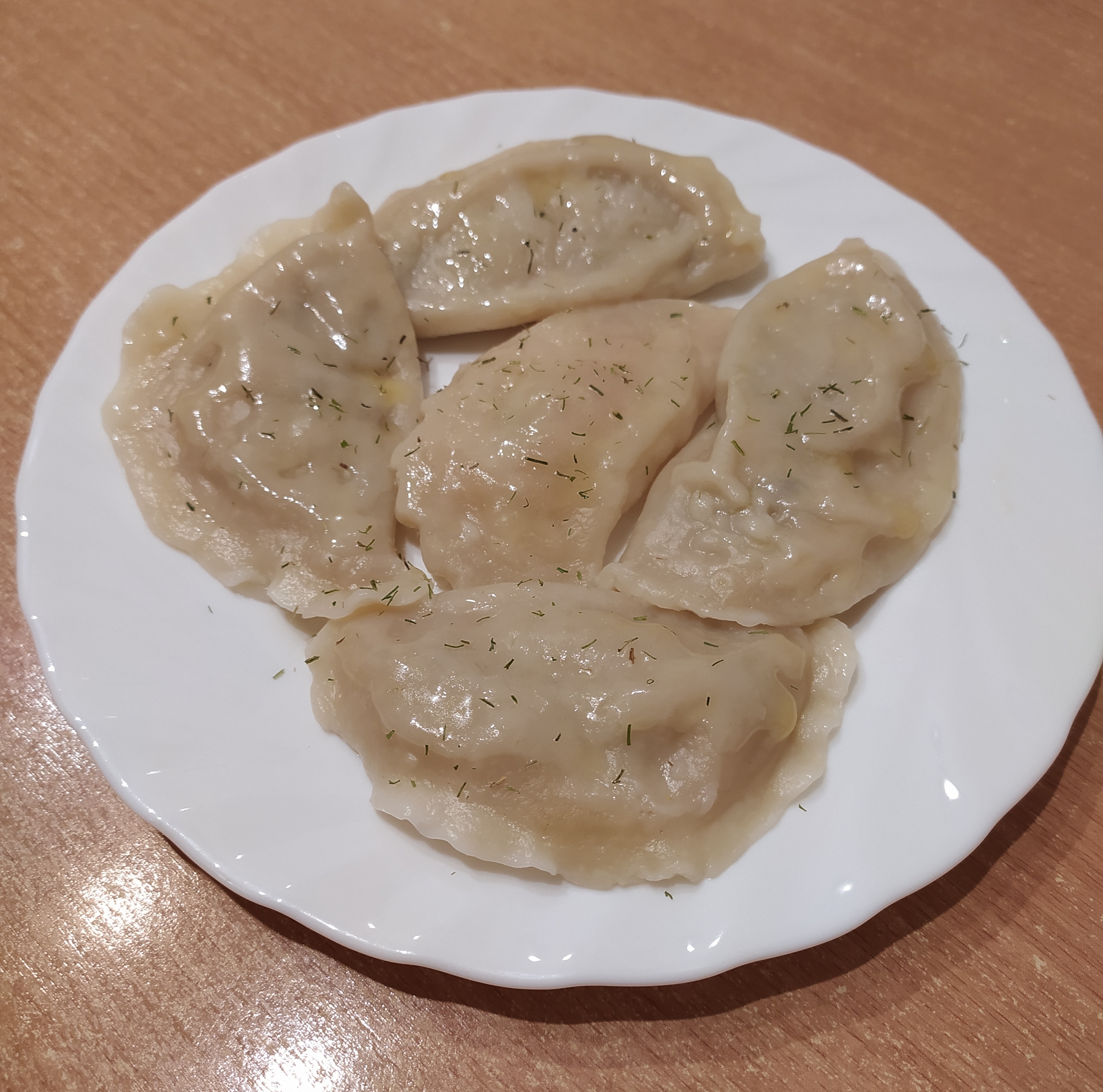 Вареники с нутом и грибами (веганские)