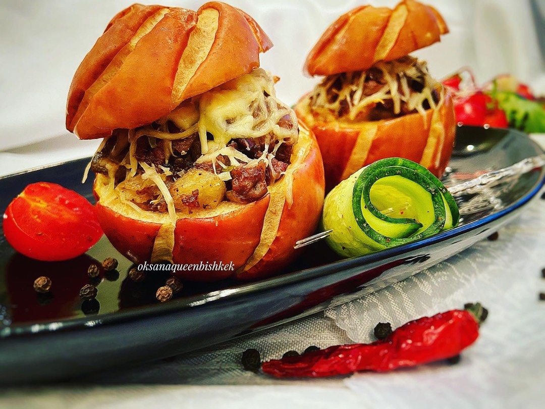🍎Яблоки фаршированные куриной печенью