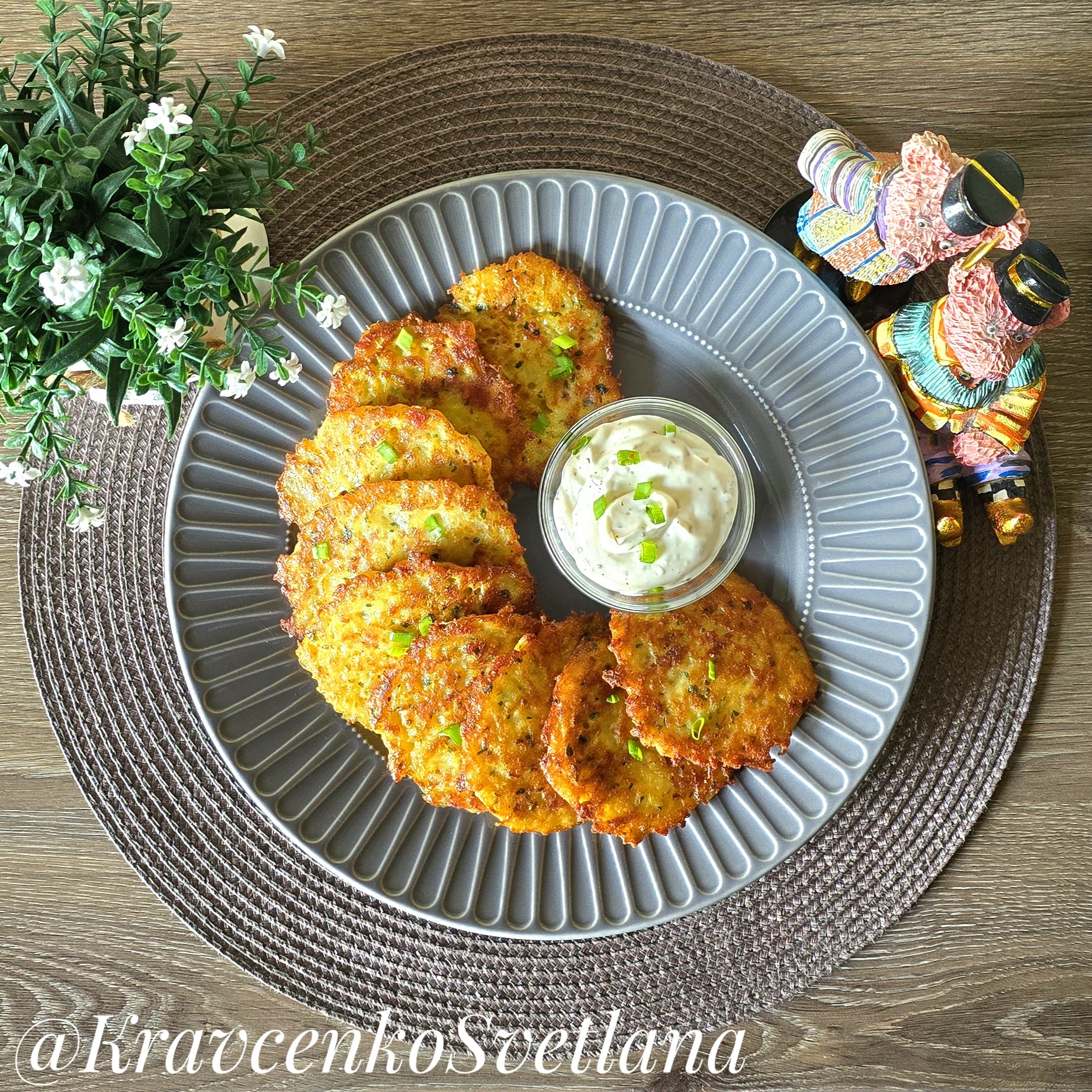 Картофельные драники с беконом  