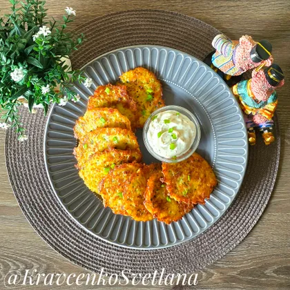 Картофельные драники с беконом  