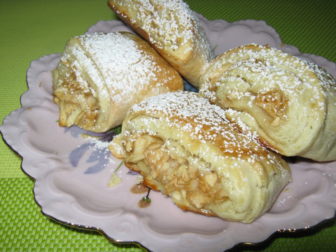 Яблочные рулетики кулинарный марафон