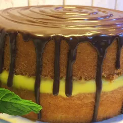 Бостонский кремовый торт. Boston cream pie