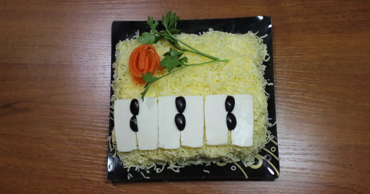 пианино салат рецепт с фото | Дзен