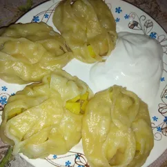 Манты с картошкой