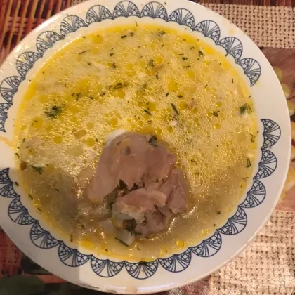 Грибной суп с сыром