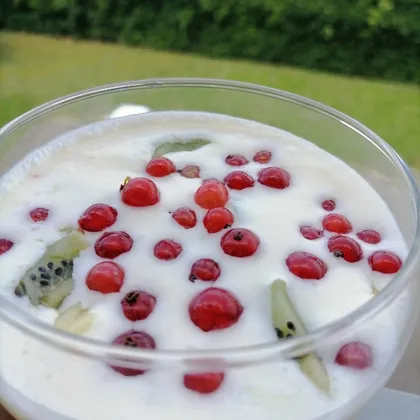 Летний сливочно-фруктовый десерт