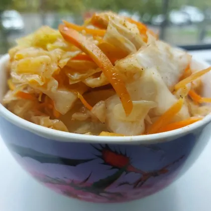 Салат из белокочанной капусты с морковью по- корейски